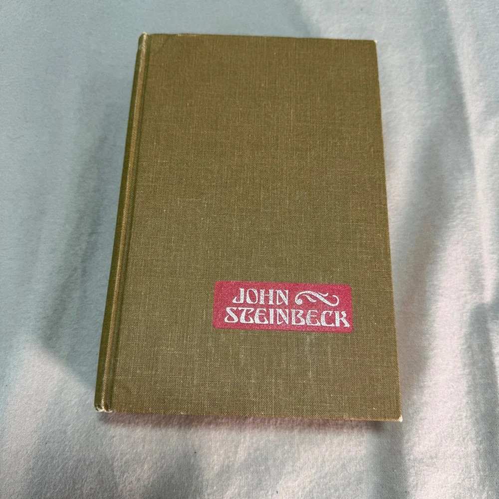 Vintage John Steinbeck Hardcover Set of 2 Books Uniform 1970s Book Club Editions